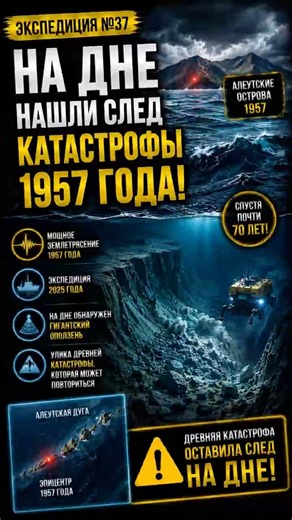 THEY FOUND TRACES OF THE 1957 TSUNAMI ON THE SEABED…