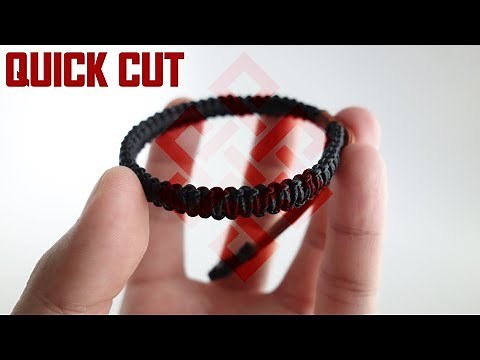 How to Make a Micro Mad Max Paracord Bracelet Tutorial Quick Cut (No Commentary)