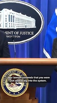FBI Director Kash Patel arguing with a reporter and denying the Atlantic report