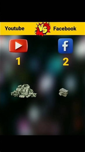 youtube vs facebook comparison #shorts