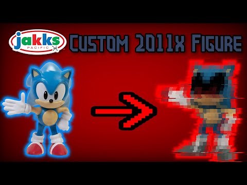 How I Made my Custom Jakks Pacfic 2.5 Inch 2011x/Sonic.exe Figure!