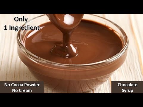 Chocolate syrup recipe without cocoa powder | Homemade Chocolate Syrup | how to make chocolate sauce