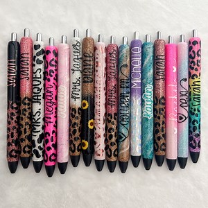 Personalized Glitter Pens With Name – Inkjoy Gel Refillable – Custom Sparkle Writing Pens – Teacher, Student, Nurse Gift - Etsy