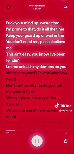 what you heard | sonder | FULL ‼️ #sonder #whatyouheard #songlyrics #lyricsongs #spotify #spotifysongs #songwithlyrics #tiktokmusic #musictiktok #music #spedupsonglyrics #fyp #foryou #foryoupage #audios #lyricvideo #trendingaudios #songswithlyrics #xyzbcafypシ #viralaudio #getmefamous #lyricsspedupsongs #1minuteversion #luuhvrsz