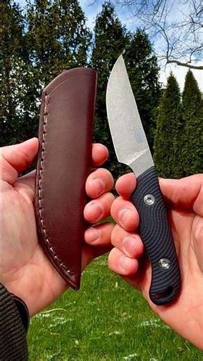 Hellbender Blade Co. Outfitter - Black G10 Tumbled Magnacut. Traditionalpocketknives.com