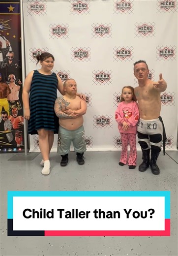 Do you have children taller than you? #children #taller #microwrestling