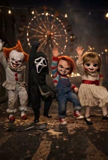 Pennywise vs Ghostface vs Chucky Showdown 🔪 #shorts #scary