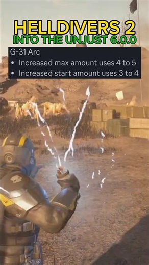 G-31 Arc BUFF After Patch Update 6.0.0 - Helldivers 2