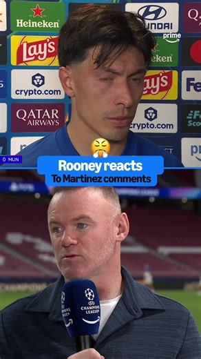 “It’s very disrespectful!” 😤 Wayne Rooney hits out at Lisandro Martinez’s post-match comments 👀 #rooney #manchesterunited #manunited #mufc #uefachampionsleague