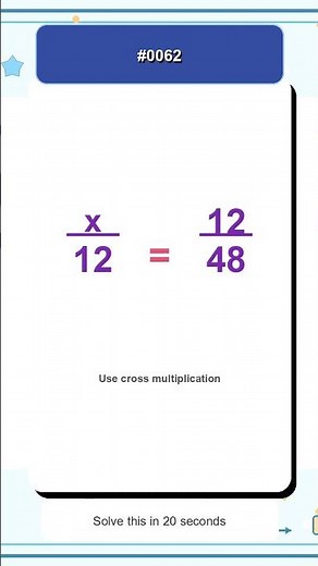 Can You Solve This Proportion? #0062
