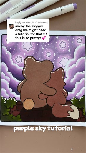 Sky Coloring Tutorial with Ohuhu Markers