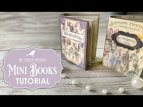 Mini Books Tutorial My Porch Prints