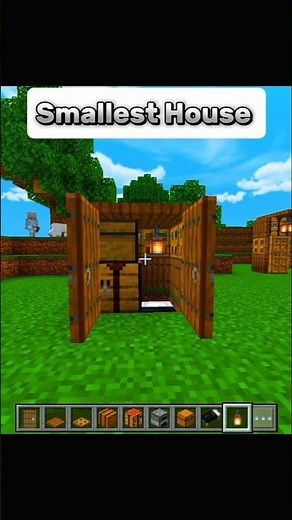 Minecraft Smallest House!#minecraft #shorts