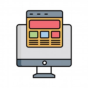 Website template Vector icon which can easily modify or edit