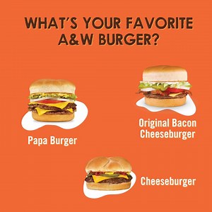 Decisions, decisions...what's your favorite A&W burger? 🤔🍔 #NationalBurgerDay | A&W Restaurants
