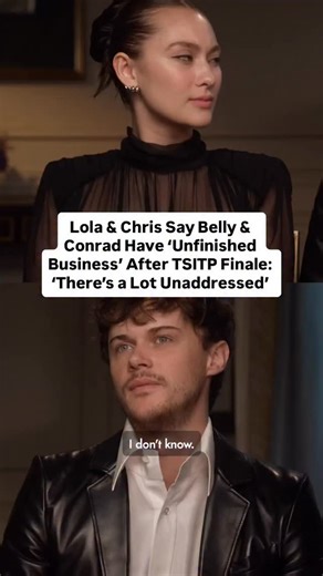 263K views · 8.3K reactions | #LolaTung and #ChristopherBriney reveal why Belly and Conrad’s story isn’t over yet — and what they’re hoping to explore in the upcoming #TheSummerITurnedPretty movie.  #TSITP | People | Facebook