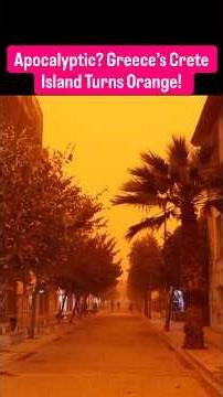 Saharan Dust Storm Turns Greece’s Crete Island Orange #greece #trending #viral