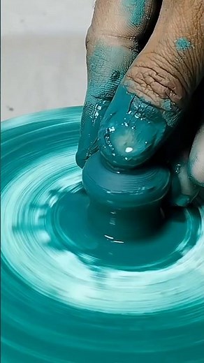 make a small pot with green clay | mitti ke chote bartan | art of clay | #shortvideo | #claypot