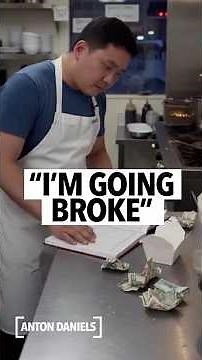 Man shows his bank accounts and says he's almost broke after doing payroll for his restaurant crew