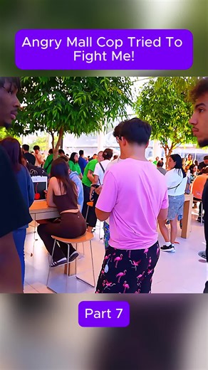 Angry Mall Cop Tried To Fight Me! P7 #jrjayy | angry reactions fight