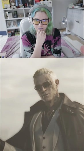 the new daddy has arrived and leon's shaking #residentevil9