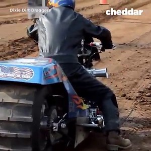 Have you witnessed motorcycle dirt drag racing? Check it out: https://chdr.tv/dixie5608d https://chdr.tv/dixie10366 | Cheddar Now