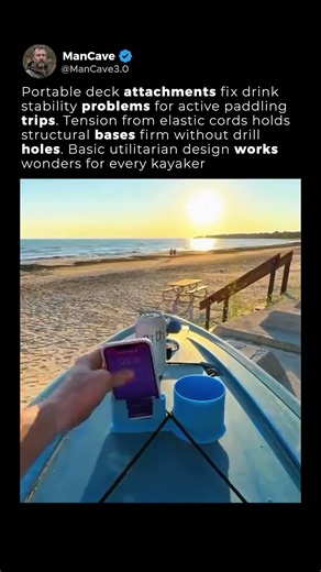 EASY CUP AND PHONE MOUNT FOR OUTDOOR KAYAKING