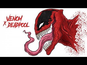 Easy drawing | drawing Venom X Deadpool