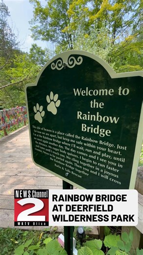 18K views · 302 reactions | Today is Rainbow Bridge Remembrance Day, a special time to honor our pets who have crossed the Rainbow Bridge. NEWSChannel 2 recently visited the Rainbow Bridge at the Deerfield Wilderness Park. | WKTV NEWSChannel 2 | Facebook