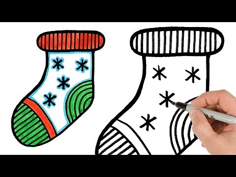 How to Draw a Christmas Stocking | Super Easy Step-by-Step Tutorial!