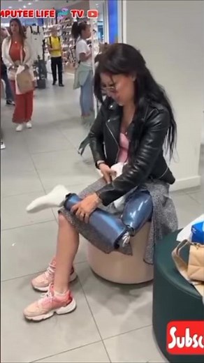 Amputee lady prosthetic leg | exploring mobility #prostheticleg