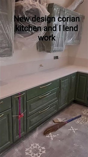 kitchen corian top and I lend corian work complete kitchen #kitchencabinets#whitekitchen #luxury