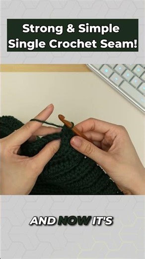 Cleanest Crochet Seams Without Sewing #crochet #technique