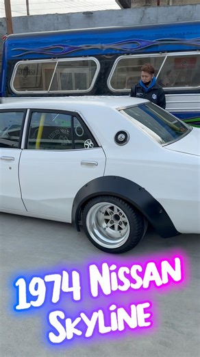 Old School Jdm Car Cold Start 1974 Nissan Skyline “Kenmeri” at LibertyWalk. #nissangtr #skyline #jdm