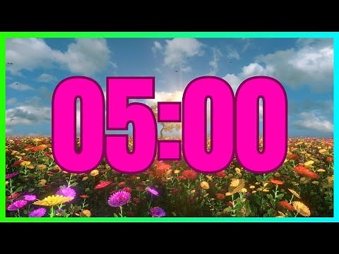 5 Minute Timer With Music | SPRING - FLOWERS - CLASSROOM |