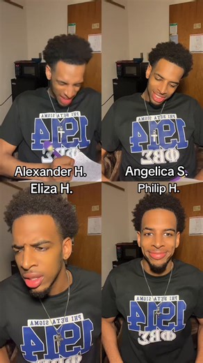 Mind you it’s his son’s birthday and he’d rather talk to Angelica… what a man. #acting #hamilton #eliza #takeabreak @Hamilton