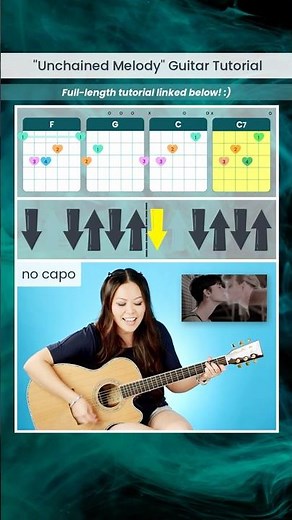 How to Play "Unchained Melody" by The Righteous Brothers on Guitar 🎸 | Easy Chords & Strumming! 🎶