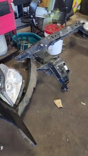 2015 Chevrolet Traverse Air Conditioning Service showing some of the major parts taken off for A/C