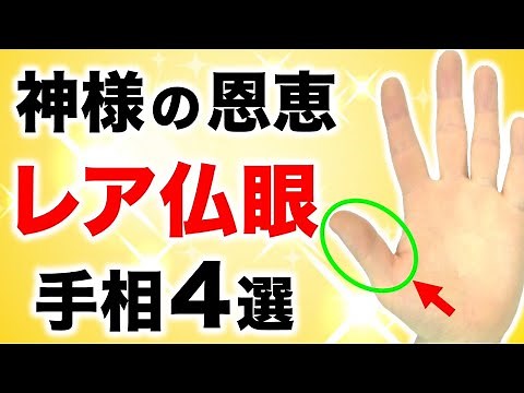 [Palmistry] 4 rare and high-quality Buddha's Eye palm lines [Double Buddha's Eye/Pupil Buddha's Eye]