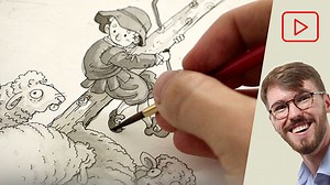 Pen & Ink Wash Illustration · Art Prof