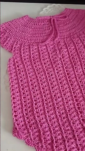 Te Encantara😍Teje Bello enterito Fácil y Rápido! Nuevo Patrón de Ganchillo👌#crochet #ganchillofacil
