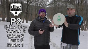 In today's Disc Review our featured disc is the Discmania P2 in the D-Line Glow Plastic. The P2 is an awesome straight flying putter that's great for throwing and putting with. Flight numbers: Speed: 2, Glide: 3, Turn: 0, Fade: 1 Brian Keegan (Intermediate Player), Jeff Revilla (Rec Player) are our hosts for a look into how this disc flies for beginners. Special thanks to Discmania for sending us the disc that we used for this review! Tell us what you think and remember to subscribe to Disc Golf