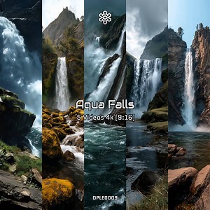 Vertical Waterfall Video Backgrounds – Calming 4K Nature Footage – Relaxing Aqua Scene for Reels, Stories, VJ & Meditation – 9:16 - Etsy