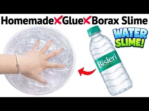 How to make Water Slime at home Without Glue Borax and Activator/Making Water Slime/water slime asmr
