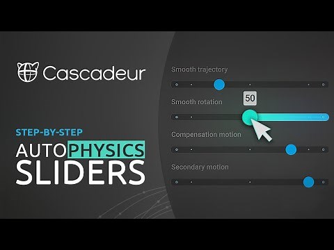Cascadeur - AutoPhysics Sliders | Simplified Workflow