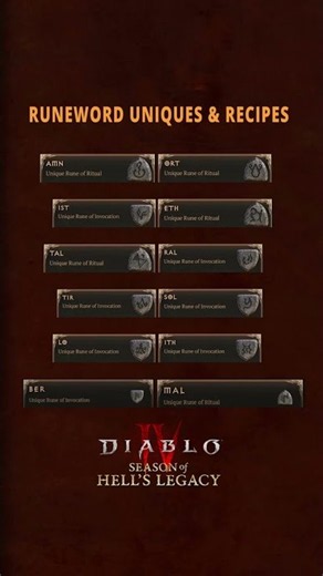 Diablo 4 | New Runeewords & Secret Cube Recipes!