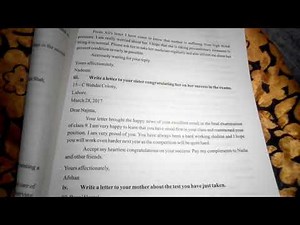 Class 9th|English|Grammar and Composition|Letter no.3