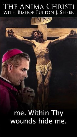 Fulton J. Sheen prays the 'Anima Christi' 🙏 #catholicprayer