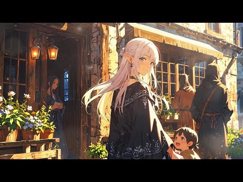 ✨Peaceful Medieval Town Music Vibes | Relaxing Fantasy BGM | Anime Adventure Music🌿