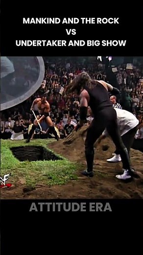 Undertaker and Big Show vs The Rock And Mankind Match in Smackdown 9-9-1999 #wwe #wwewrestler